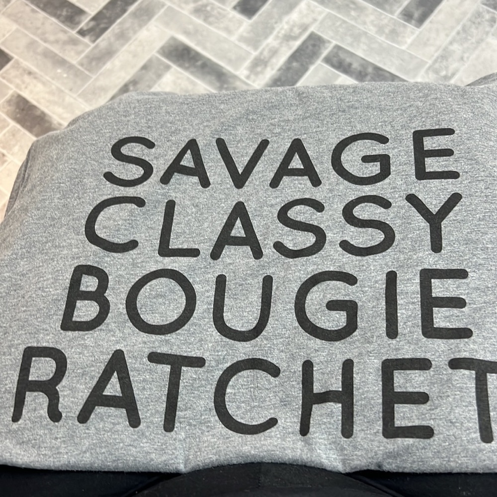 Gray T-Shirt with Meg Thee Stallion Lyrics